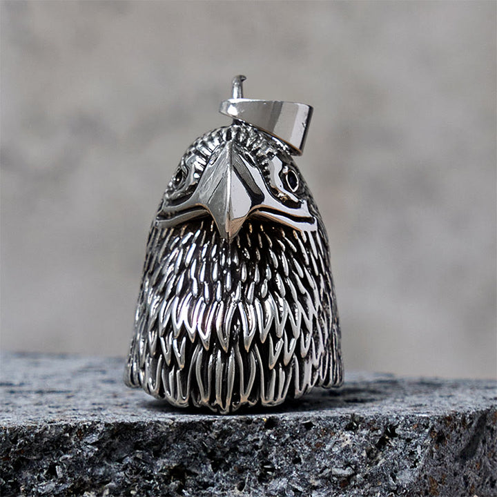 Vintage Bald Eagle Style Riding Bell Keychain - Pendant - image 1