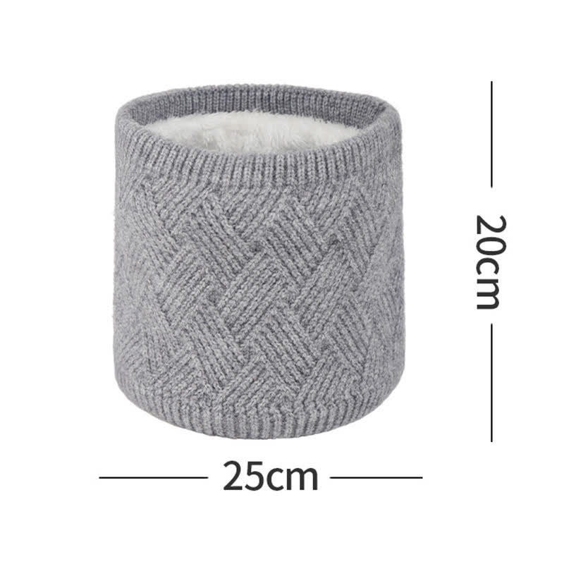 3Pcs Weaving Pattern Hat Neck Gaiter Gloves Set - image 6