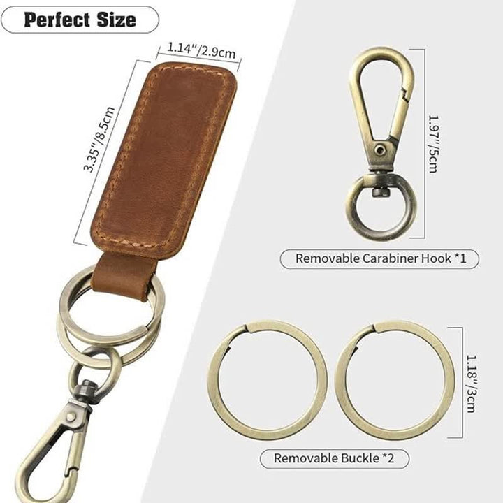 Cutsom Engraved Personalized Gift Leather Keychain - image 5