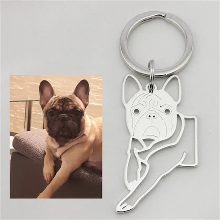 Creative Cutsom Actual Kids Drawing Artwork Keychain - image 4