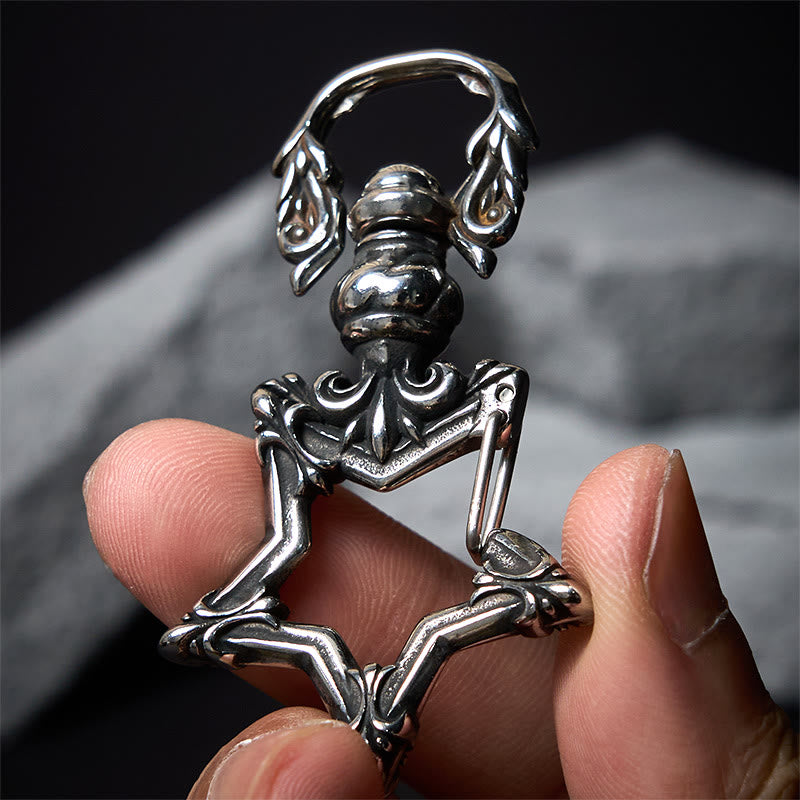 Vintage Polishing Anti-tarnish Rotatable Star Keychain - image 1