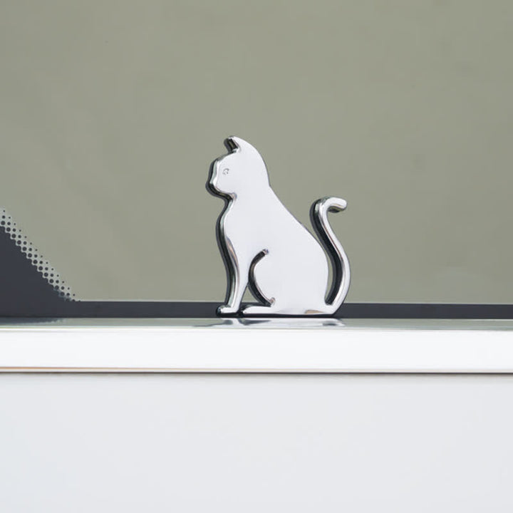 Decorative Cute Cat Pet Metal Sticker Car Badge - image 12