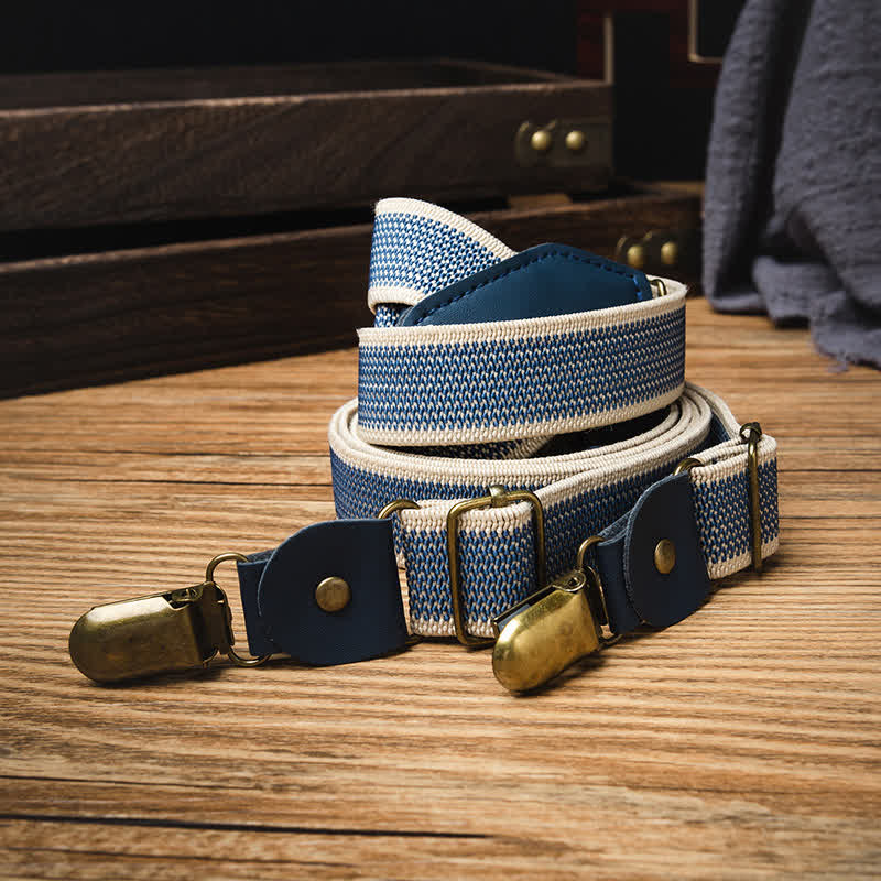 Handsome Sky Blue Y-back Elastic Suspenders - image 2