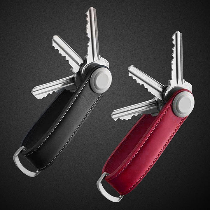 Large Capacity Portable Anti-theft Leather Key Organizer - image 0