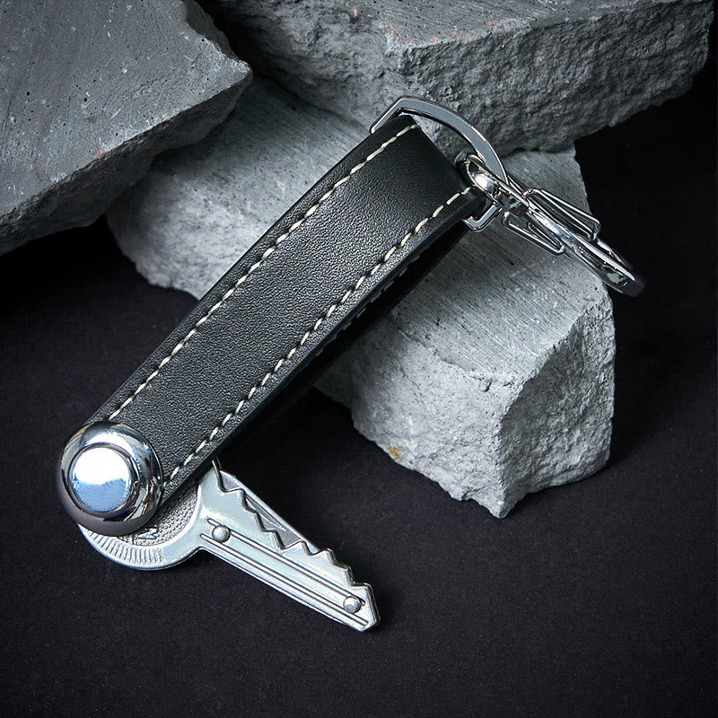 Large Capacity Portable Anti-theft Leather Key Organizer - image 7