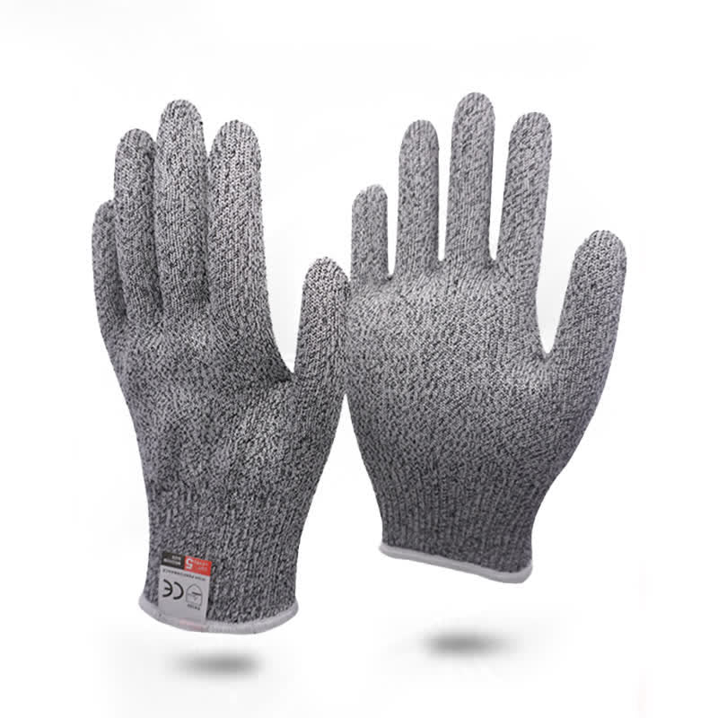 Worker Wear-Resisting Labor Protection Anti-Cutting Gloves - M (White Edge) - image 2