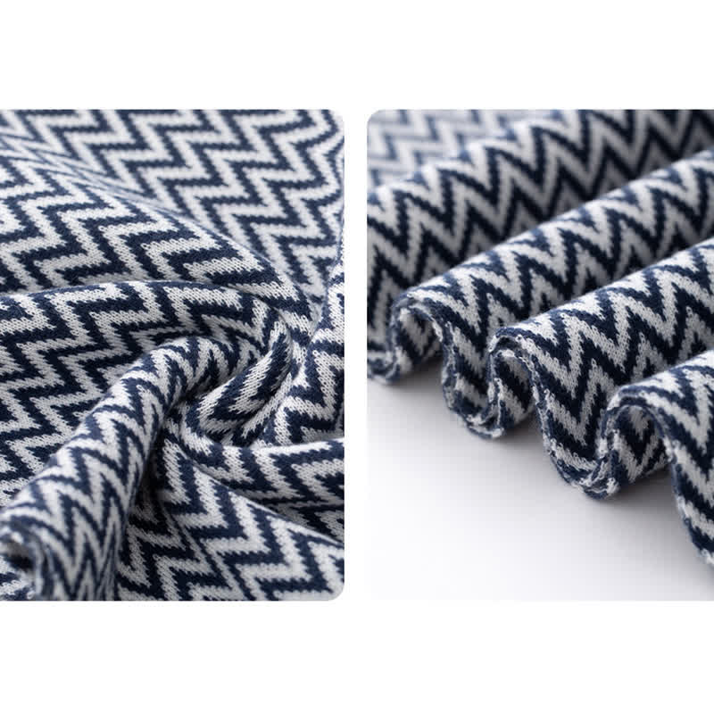 Men's Chevron Pattern Sleek Business Scarf - image 5