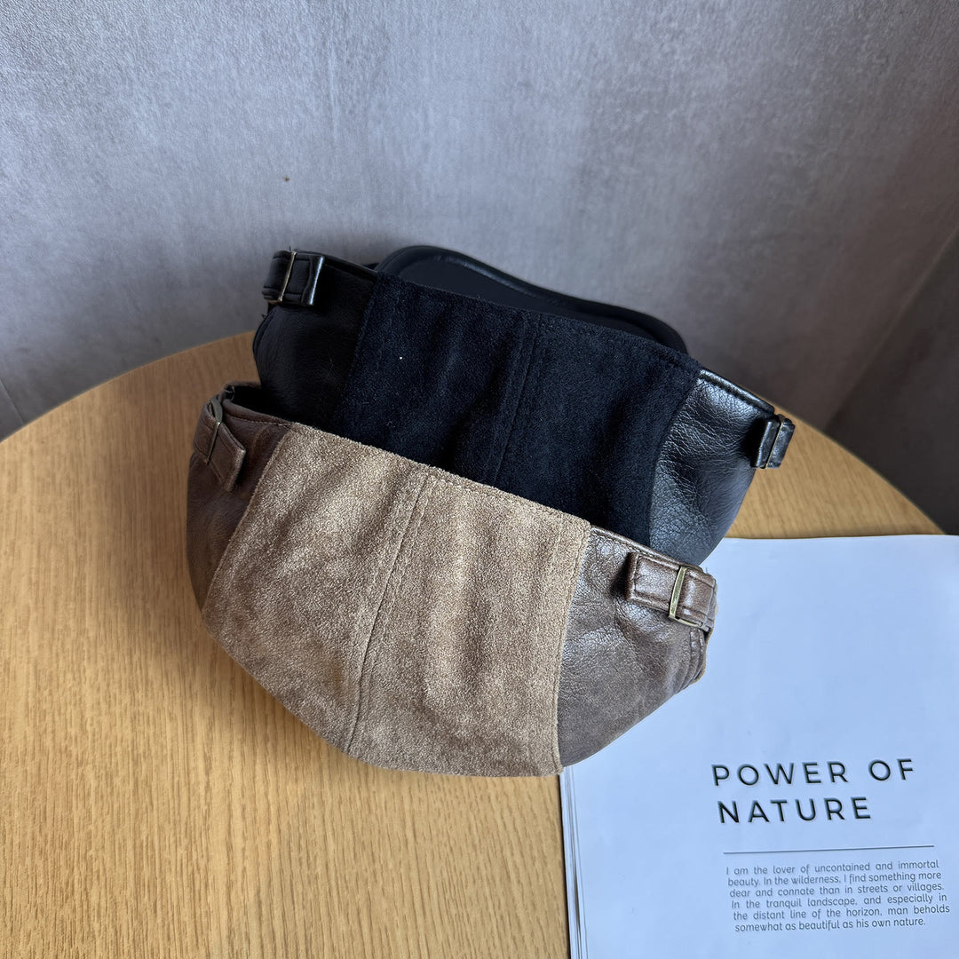 Men's Old Money Style Adjustable Winter Beret Hat - image 3