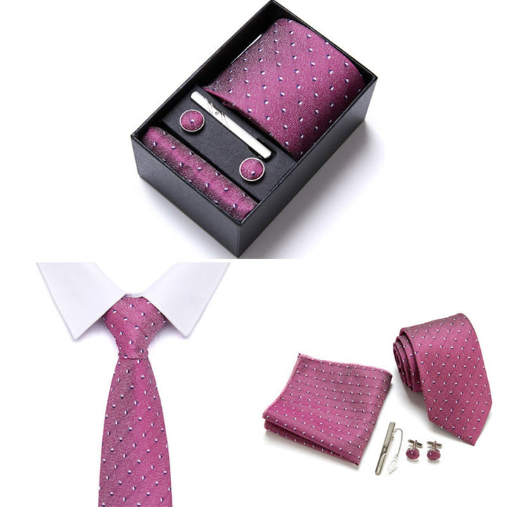 4Pcs Men's Business Formal Elegant Necktie Set - Style #6 - image 6