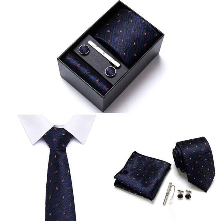 4Pcs Men's Business Formal Elegant Necktie Set - Style #2 - image 2
