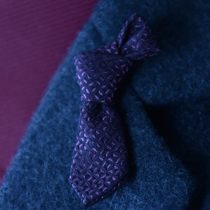 Men's Creative Mini Necktie Shape Wedding Cloth Lapel Pin - image 4