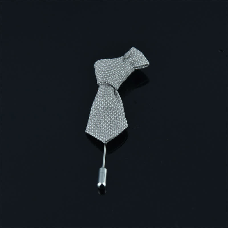 Men's Creative Mini Necktie Shape Wedding Cloth Lapel Pin - Style #6 - image 10