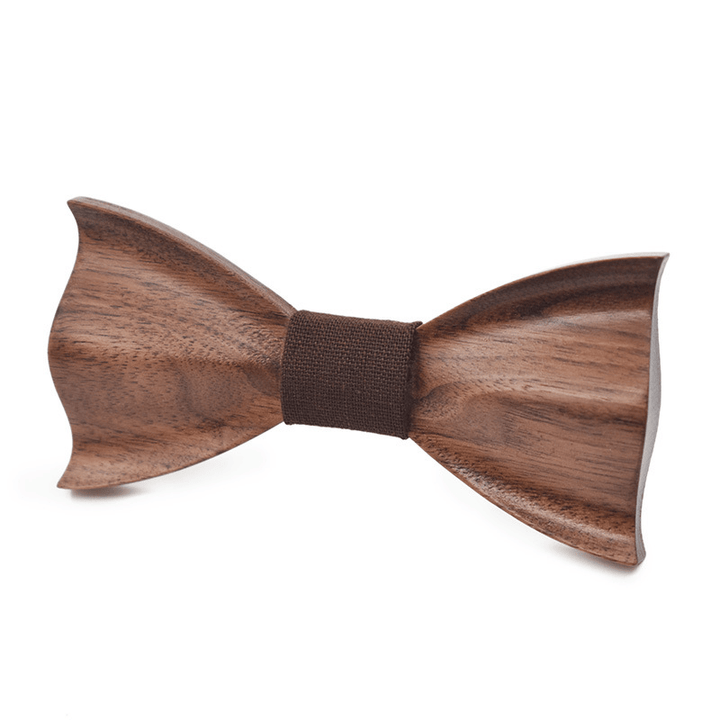 Unisex Creative Dark Wooden 3D Bow Tie - Style #7 - image 6