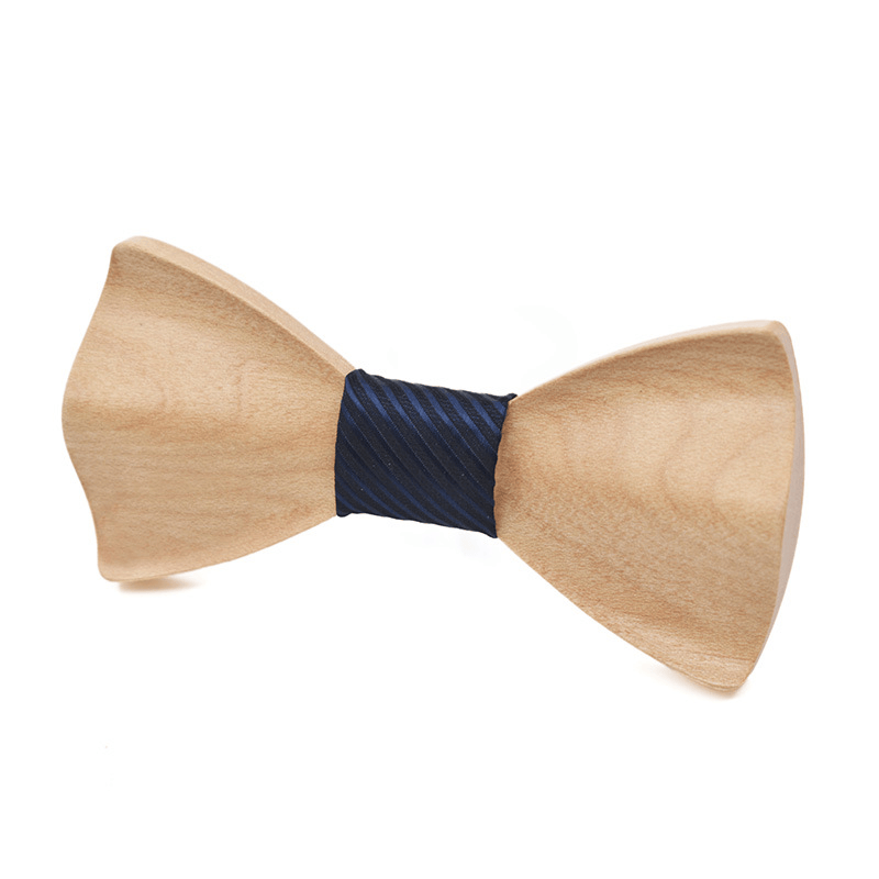 Unisex Creative Light Colored Wooden 3D Bow Tie - Style #1 - image 0