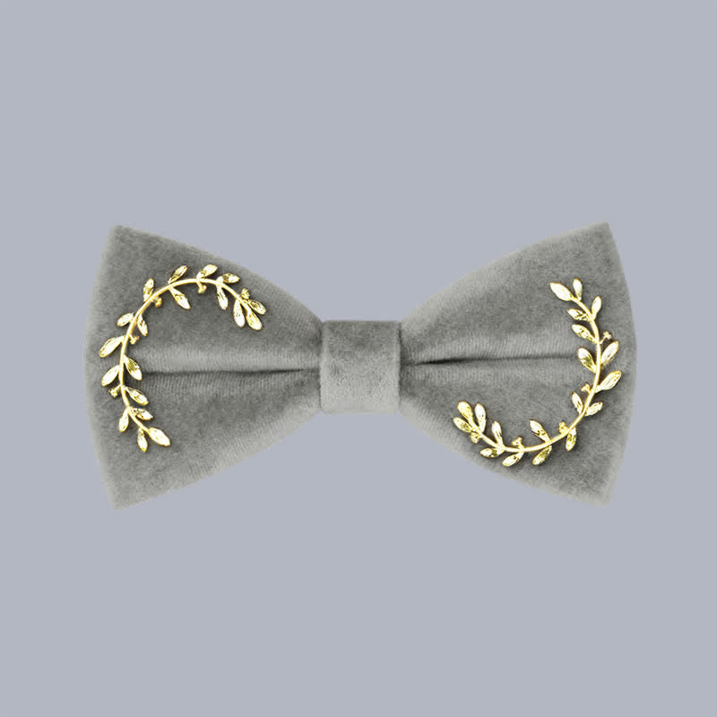 Men's Vine Leaves Velvet Bow Tie - image 10