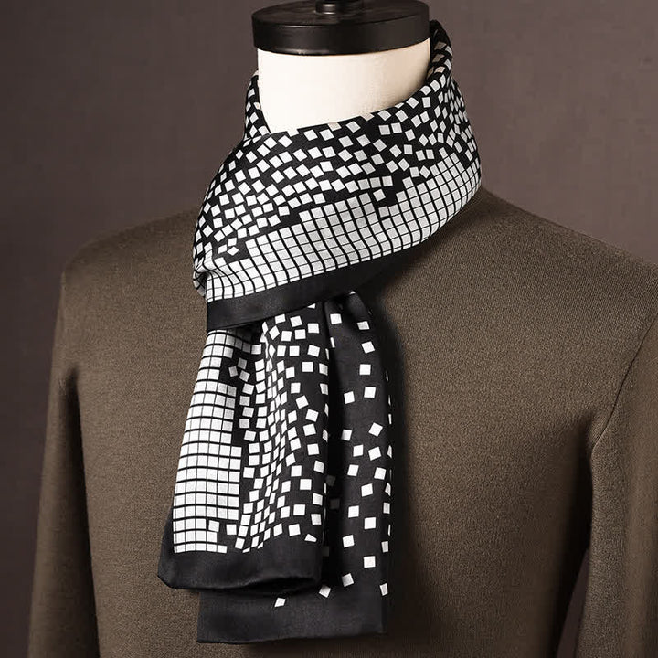 Men's Retro Ethnic Style Long Pure Silk Scarf - Style #13 - image 12