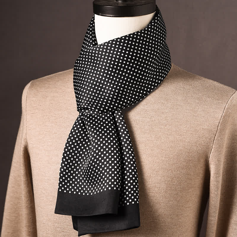 Men's Retro Ethnic Style Long Pure Silk Scarf - Style #20 - image 19