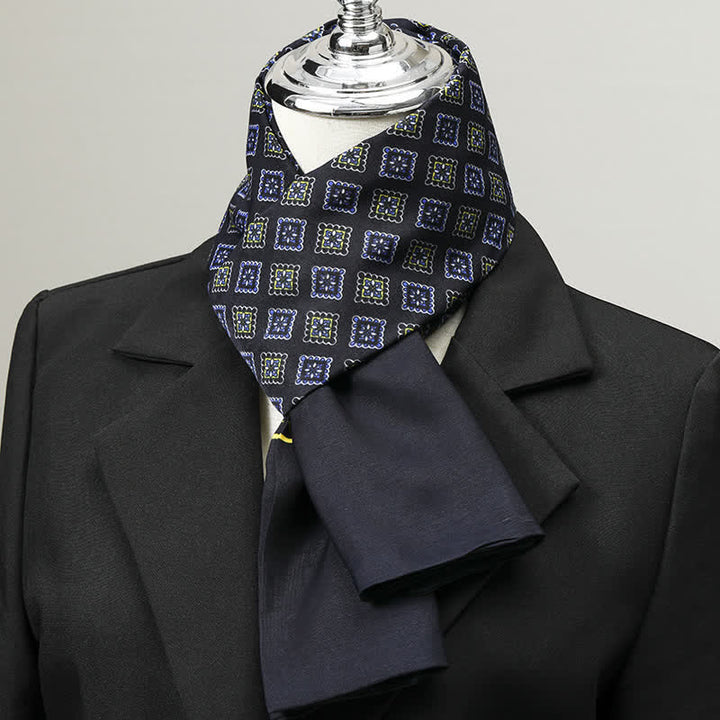Men's Geometric Pattern Elegant Business Long Scarf - Style #11 - image 10