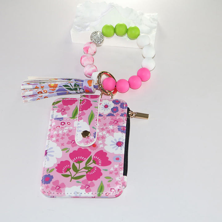 Colorful And Natural Style Floral Print Bracelet Wallet - Style #4 - image 4
