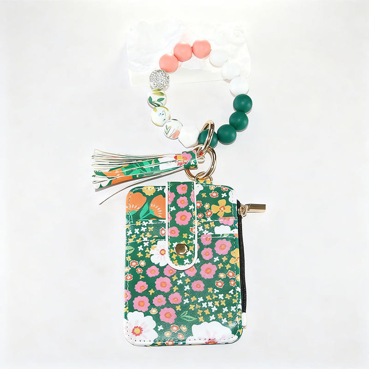 Colorful And Natural Style Floral Print Bracelet Wallet - Style #3 - image 3