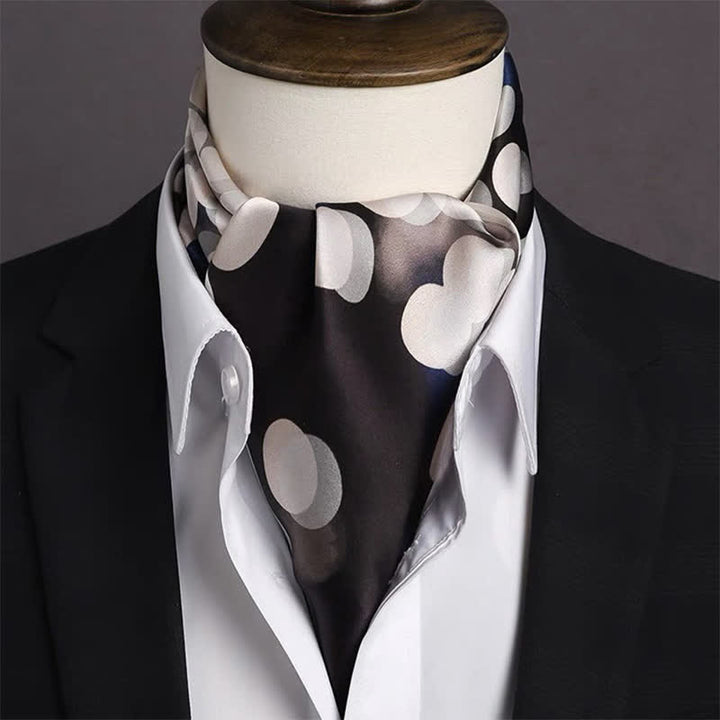 Men's Vintage Paisley Geomatric Pattern Square Scarf - Style #9 - image 8