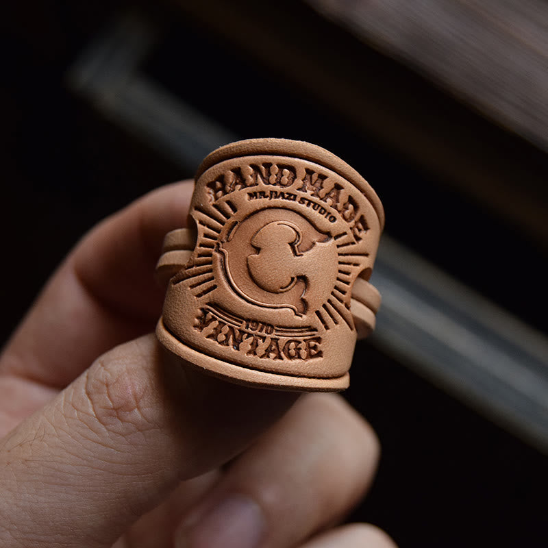 Multi Pattern Retro Pocket Square With Letter Buckle - image 4