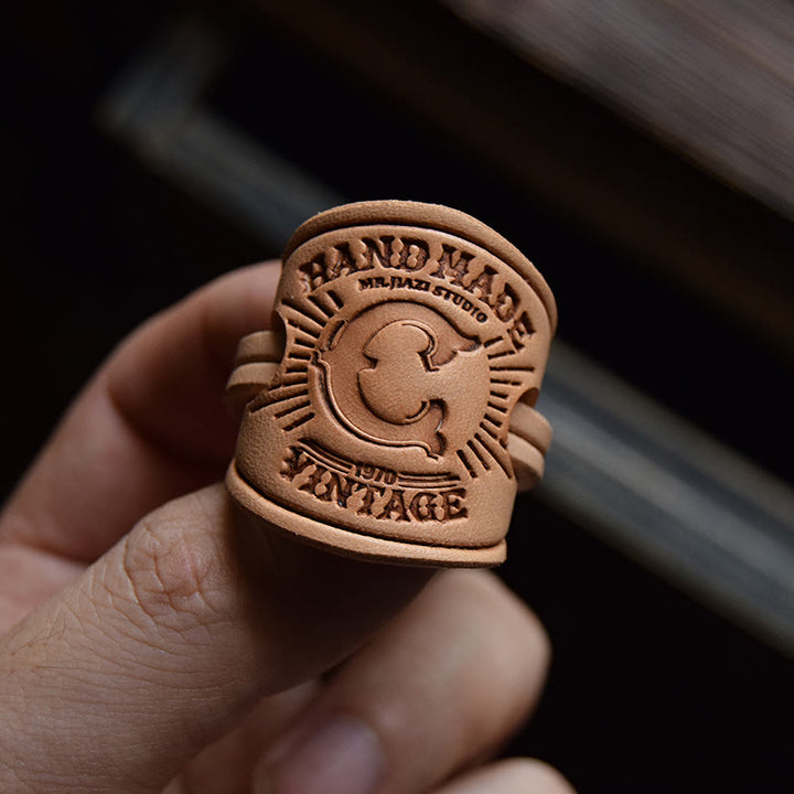 Multi Pattern Retro Pocket Square With Letter Buckle - image 4