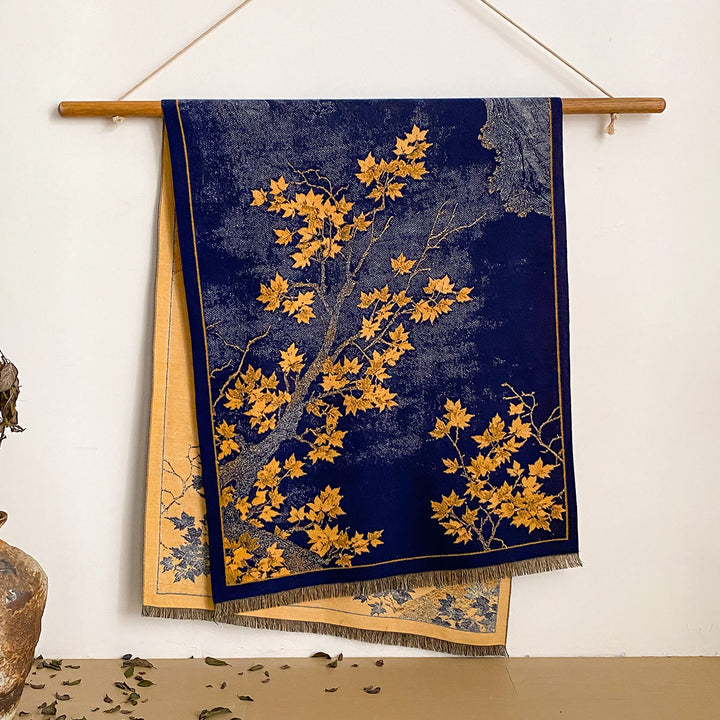 Women's Floral Print Fringed Shawl Scarf - Style #5 - image 5