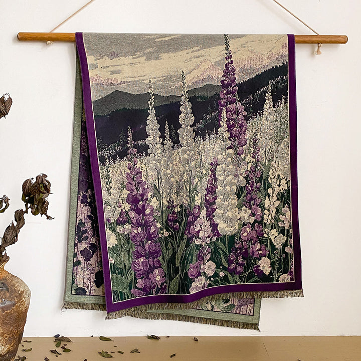 Women's Floral Print Fringed Shawl Scarf - Style #39 - image 39