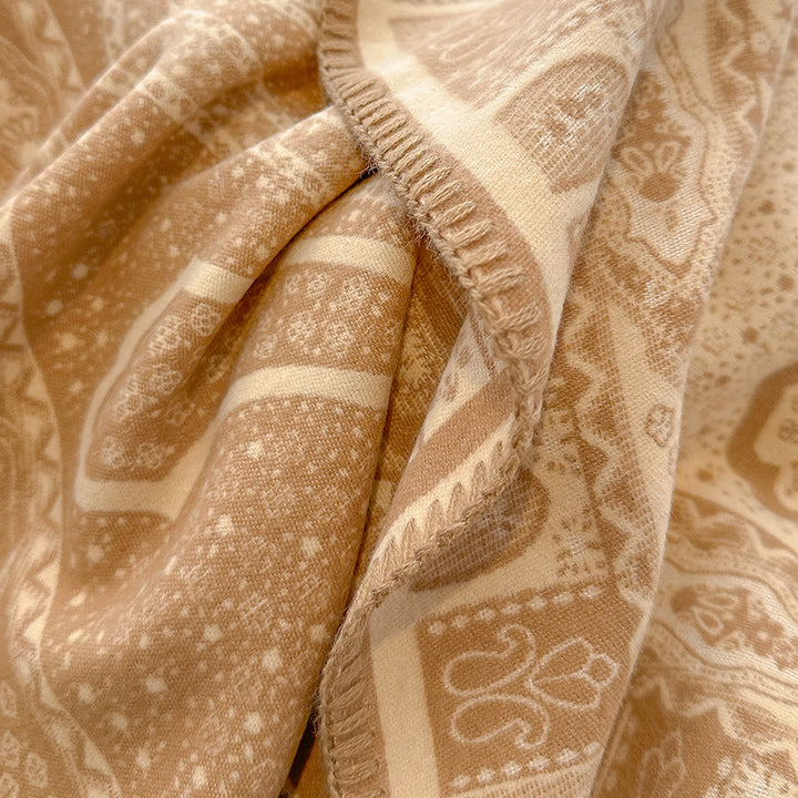 Women's Paisley Pattern Fringed Shawl Scarf - image 2