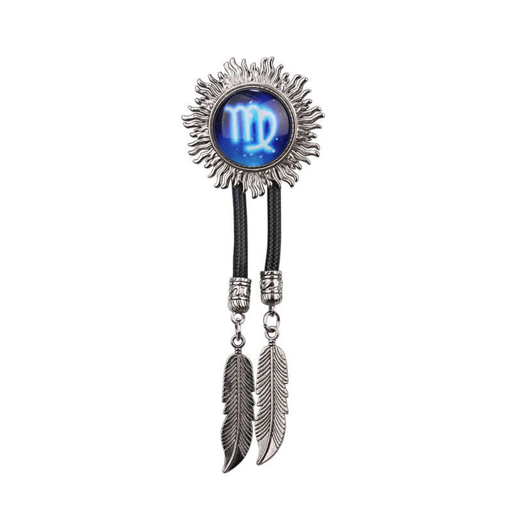 Zodiac Sign Series Retro Metal Bolo Ties - Virgo - image 9