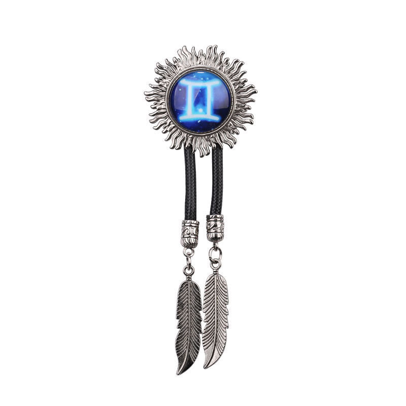 Zodiac Sign Series Retro Metal Bolo Ties - Gemini - image 6