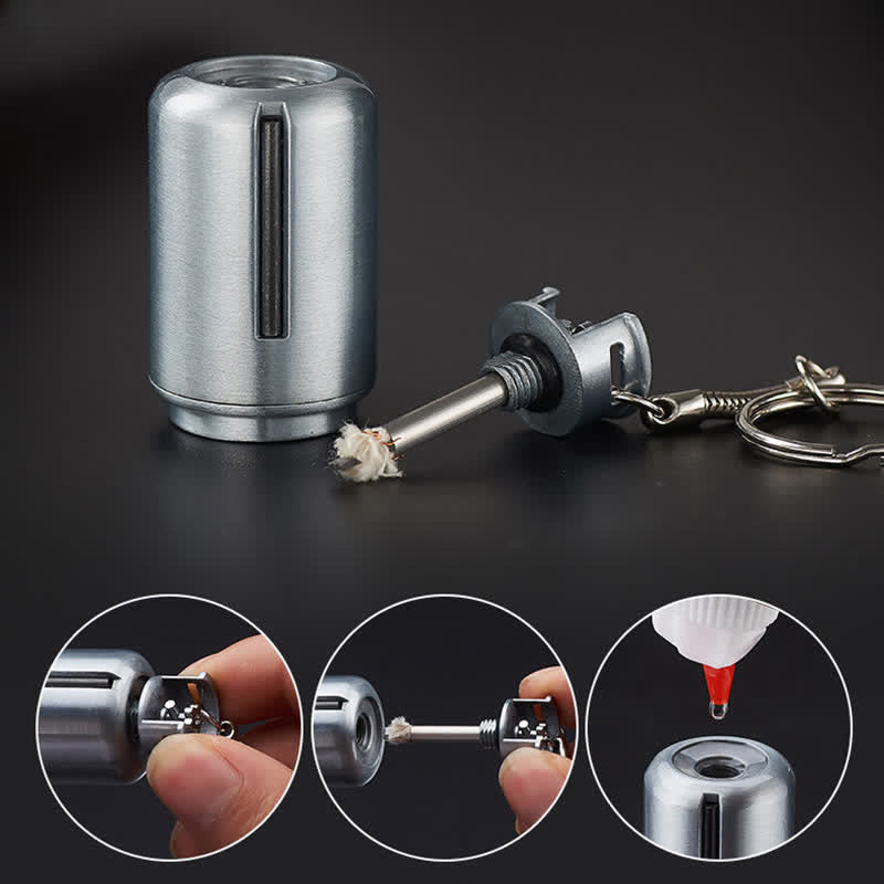 Gas Cylinder Extinguisher Matchstick Refillable Oil Lighter - image 3