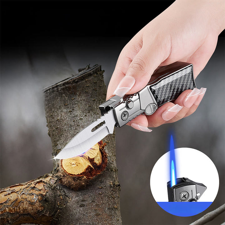 2 In 1 Portable Multifunctional Folding Knife Lighter - image 2