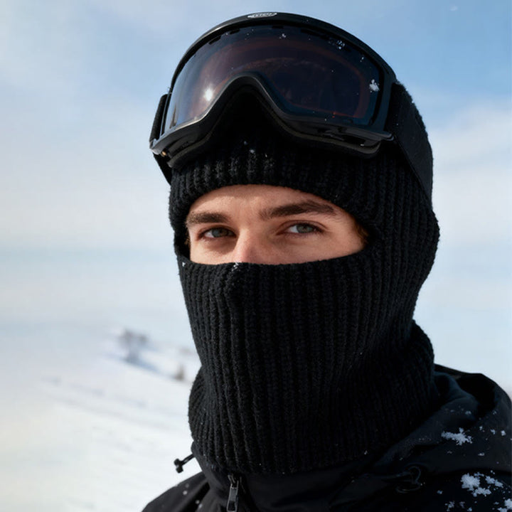 360° Wrap Windproof Knitted Full-Face Winter Beanie Hat - image 1