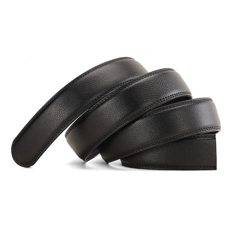 Men's Galloping Horse Emblem Automatic Buckle Leather Belt - image 2