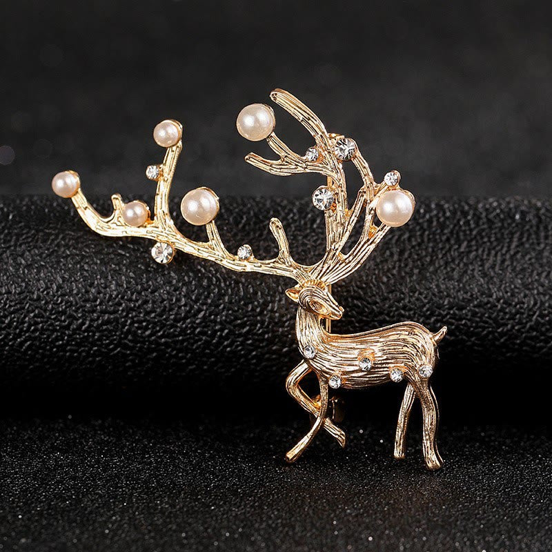 Modern Minimalist Geometric Faceted Dual-Tone Elk Brooch - Style #5 - image 9