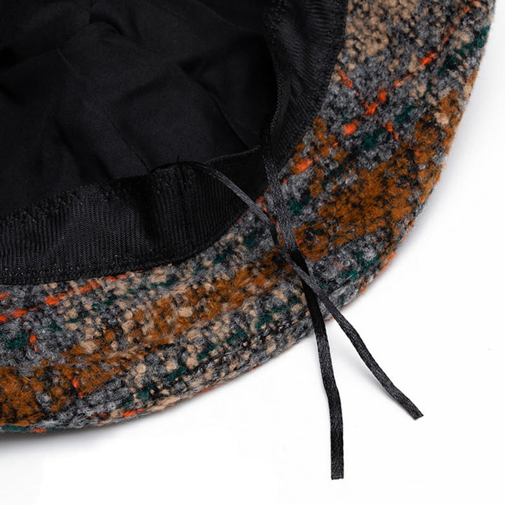 Women's Mottled Texture Bowknot-Accented Wool Blend Bucket Hat - image 7