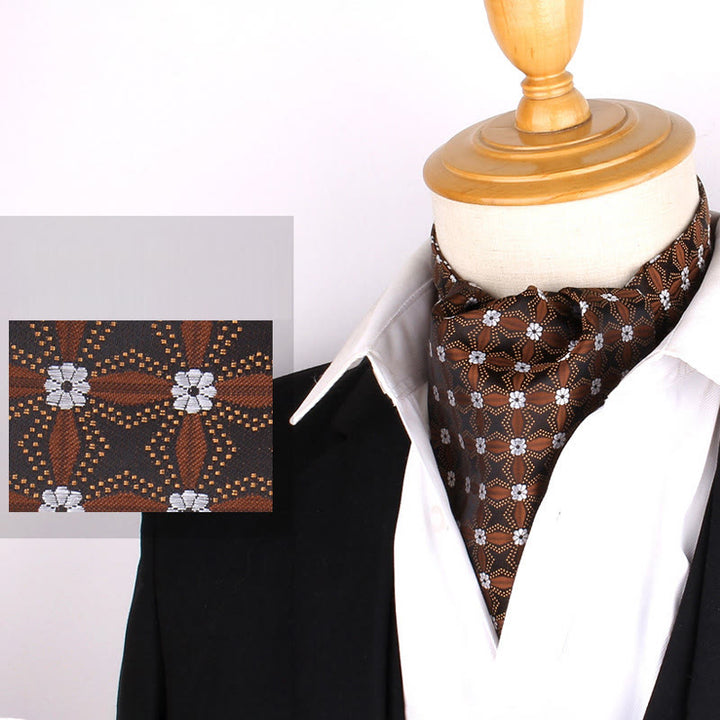 Men's British Retro Elegant Printed Cravat For Suit Shirt - Style #1 - image 0