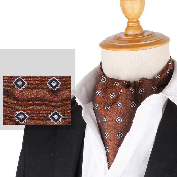 Men's British Retro Elegant Printed Cravat For Suit Shirt - Style #11 - image 13