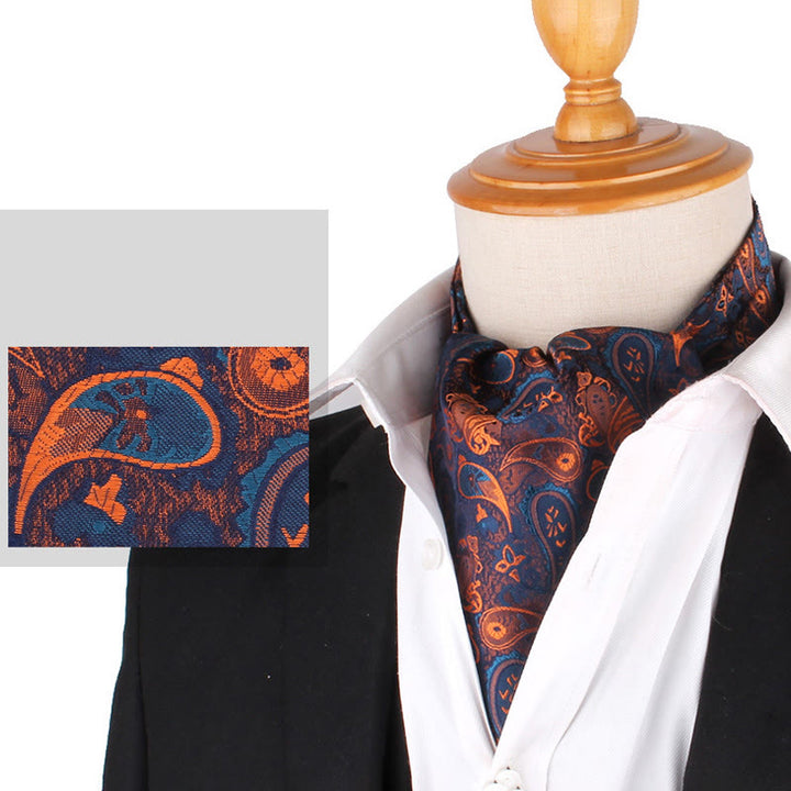Men's British Retro Elegant Printed Cravat For Suit Shirt - Style #10 - image 12