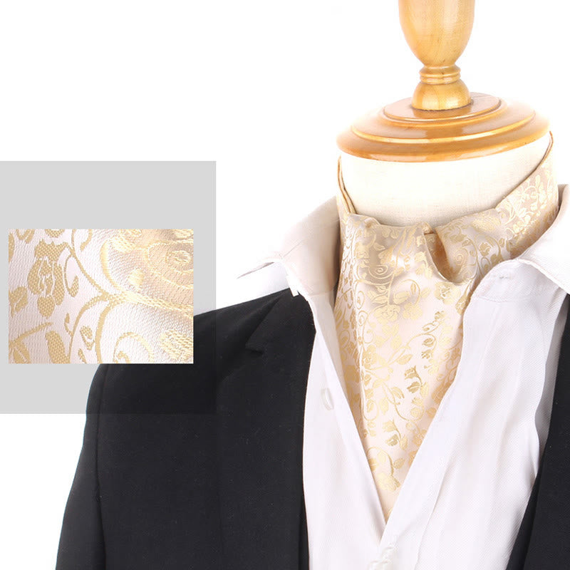 Men's British Retro Elegant Printed Cravat For Suit Shirt - Style #12 - image 14