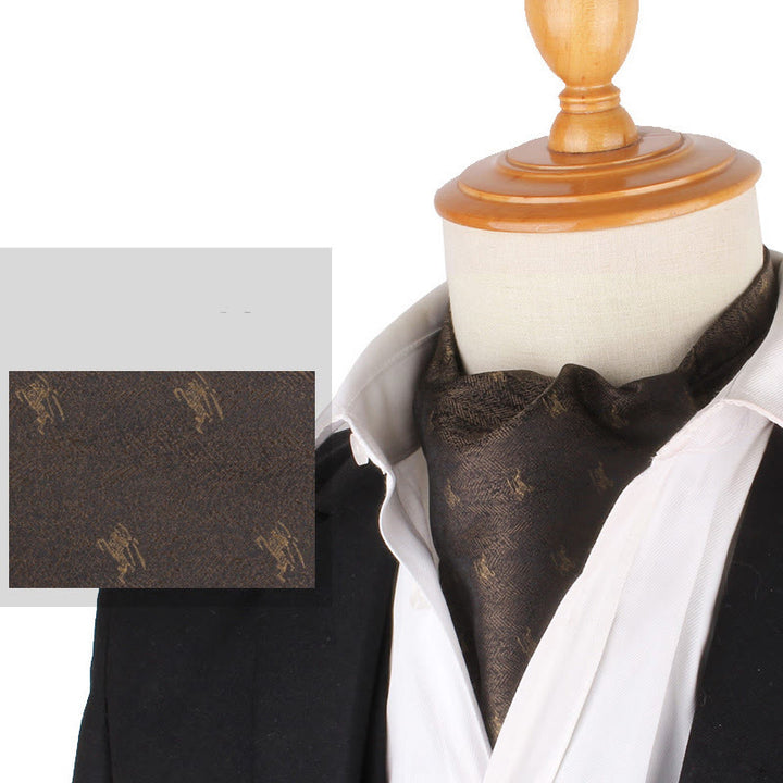 Men's British Retro Elegant Printed Cravat For Suit Shirt - Style #8 - image 10