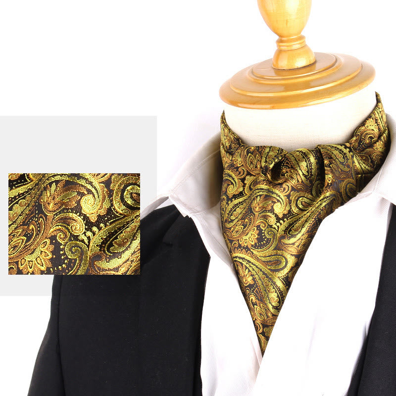 Men's British Retro Elegant Printed Cravat For Suit Shirt - Style #21 - image 23
