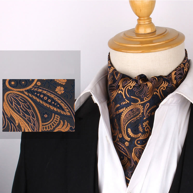 Men's British Retro Elegant Printed Cravat For Suit Shirt - Style #17 - image 19