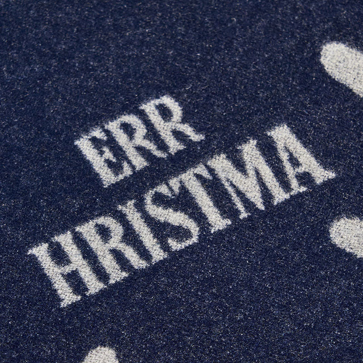 Men's Christmas Reindeer Print Navy Warm Festive Scarf - image 4