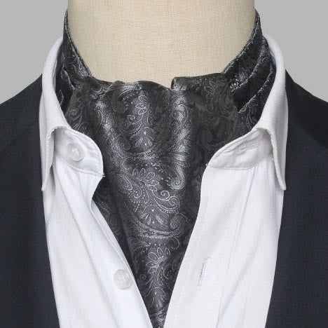 Men's Gorgeous Floral Patterned Suit Cravat - Style #6 - image 5