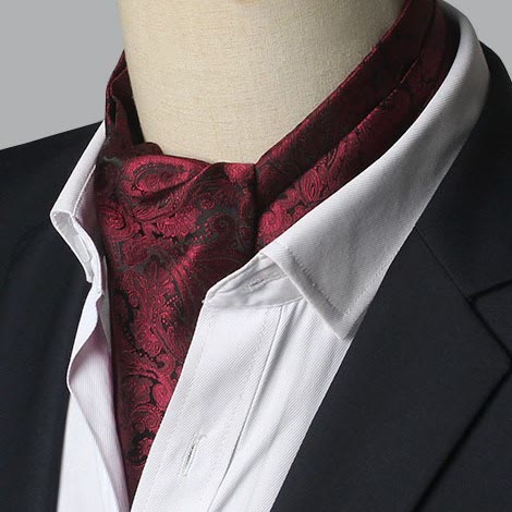 Men's Gorgeous Floral Patterned Suit Cravat - Style #5 - image 4