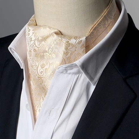 Men's Gorgeous Floral Patterned Suit Cravat - Style #13 - image 12