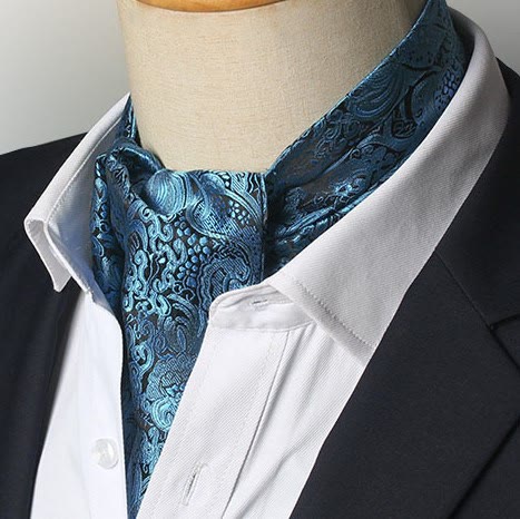 Men's Gorgeous Floral Patterned Suit Cravat - Style #4 - image 3